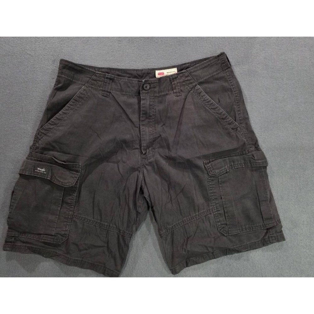 Wrangler Cargo relaxed Fit Y2K Shorts Mens 36 Dark Gray A008432